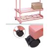 BNNP Drying Rack Floor Drying Rack 3-Layer Foldable Clothes Rack Foldable Laundry Bracket Rolling Casters Suitable for Balcony Laundry Room Portable Dryer ( Color : 1 ) view 4