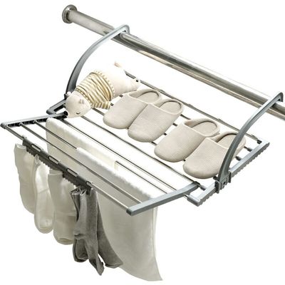 BNNP Drying Rack Balcony Drying Rack Outside The Window Window Sill Drying Rack Folding Drying Rack Hanging Clothes Drying Multi-Function Portable Dryer