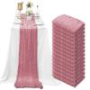 15 Pack Dusty Rose Cheesecloth Table Runner 10Ft Gauze Cheese Cloth Table Runner 35 x120 Inch Boho Table Runners Coffee Table Cloth for Wedding Birthday Party Engagement Bridal Baby Shower Table Decor view 1