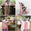 15 Pack Dusty Rose Cheesecloth Table Runner 10Ft Gauze Cheese Cloth Table Runner 35 x120 Inch Boho Table Runners Coffee Table Cloth for Wedding Birthday Party Engagement Bridal Baby Shower Table Decor view 4