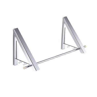 BNNP Drying Rack Stainless Steel Folding Clothes Rack Multifunctional Invisible Telescopic Clothes Rack Suitable for Balcony Laundry Room Portable Dryer ( Color : B )