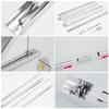 BNNP Drying Rack Stainless Steel Folding Clothes Rack Multifunctional Invisible Telescopic Clothes Rack Suitable for Balcony Laundry Room Portable Dryer ( Color : B ) view 4
