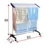 BNNP Drying Rack Stainless Steel Clothes Drying Rack Floor-to-Ceiling Folding Indoor Clothes Drying Rack Balcony Mobile Clothes Drying Rack Portable Dryer view 2