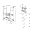 BNNP Drying Rack Foldable Clothes Drying Rack Indoor and Outdoor Removable Clothes Drying Rack Home Double-Layer Clothes Drying Rod Balcony Portable Dryer view 2