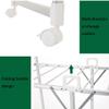 BNNP Drying Rack Foldable Clothes Drying Rack Indoor and Outdoor Removable Clothes Drying Rack Home Double-Layer Clothes Drying Rod Balcony Portable Dryer view 3