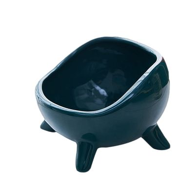 Ceramic Tray Coffee Table Decor, Key Bowl for Entryway Table Creative Home Decorative Porch Desktop Storage Ornaments, Key Phone Change Watches Candy Entryway Tray ( Color : Blue , Size : 17cm )