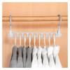 BNNP Drying Rack Household 9-Hole Clothes Drying Rack Multi-Functional Folding Rotary Clothes Rack Suitable for Balcony Wardrobe Storage Portable Dryer ( Color : 1 ) view 4