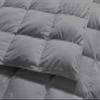1-Piece Microfiber Comforter Super Oversized King (120" X 128") - Super Soft 500GSM Lightweight 6 Corner Ties Premium Quality Down Alternative Winter Comforter (120" X 128")- Colour-Dark Grey view 3
