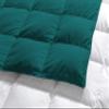 1-Piece Microfiber Comforter Oversized King Plus (120" X 120") - Super Soft 500GSM Lightweight 6 Corner Ties Premium Quality Down Alternative Winter Comforter (120" X 120")- Colour-White/Teal view 4
