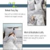 1-Piece Microfiber Comforter Super Oversized King (120" X 128") - Super Soft 500GSM Lightweight 6 Corner Ties Premium Quality Down Alternative Winter Comforter (120" X 128")- Colour-Light Grey view 4