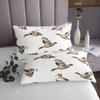 Feelyou Mallard Duck Coverlet Set Hunting and Fishing Bedspread Wild Animal Quilted Coverlet for Boys Girls Kids Wildlife White Quilted King Size with 2 Pillow Case view 4