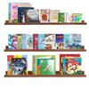 AZSKY 36 Inch Floating Book Shelves Rustic Wood Wall Picture Ledge Shelf for Storage Light Walnut Wall Mounted Picture Photo Display Shelf a Set of 3 Hanging Book Shelf view 1