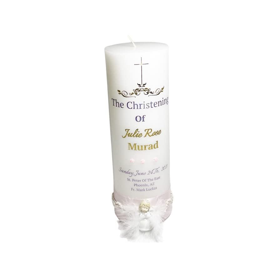 Baptism Candle- Keep a beautiful and special memory with this keepsake candle to always cherish the one you love.