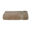 Pretty Beige Color 100% Long-Staple Turkish Cotton Bath Towels Set of 2 | Comfortable Smooth Texture | Super Absorbent with a Soft Terry Feel and Z-Twist Weave | Hand Sheet Fast-Drying and Durable view 3