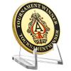 LuluCircle Acrylic Coin Display Stands, 1.4 Inch, 20 Packs,Challenge Coins Holders, Mini Easel Holders, Display Stand for Sports Cards, Casino Chips, Poker Guards, Greeting Cards, Challenge Medallions, AA Coins view 2