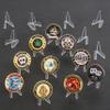 LuluCircle Acrylic Coin Display Stands, 1.4 Inch, 20 Packs,Challenge Coins Holders, Mini Easel Holders, Display Stand for Sports Cards, Casino Chips, Poker Guards, Greeting Cards, Challenge Medallions, AA Coins view 3
