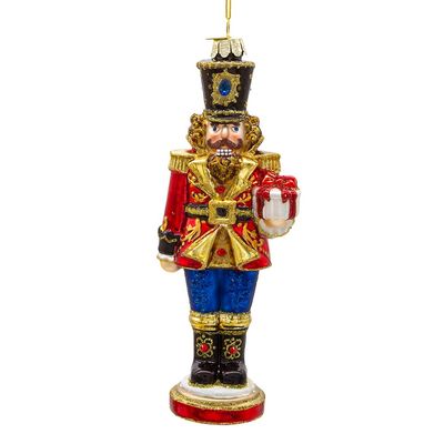 Kurt Adler 7-Inch Bellissimo Glass Nutcracker Ornament