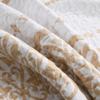 BCOTTOND Boho Quilt Set Queen Size - 100% Cotton Boho Striped Queen Quilt Set Bohemian Quilted Bedspread Lightweight Queen Size Quilt Bedding Set All Season,Taupe Beige Tan White 3 Pieces view 4