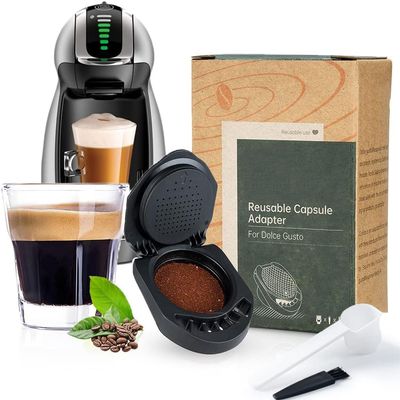 Dolce Gusto Converter Capsule Holder Adapter Directly Load Coffee Grind Version,Compatible with EDG466,EDG305 Mini Me,Dolce Gusto Piccolo XS & Genis Series,Infinissima,Circolo