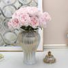 BRULEA Gold Striped Ceramic Ginger Pot Vase, 20x7.87x20 Inches, Easy To Clean, Perfect For Decoration view 3