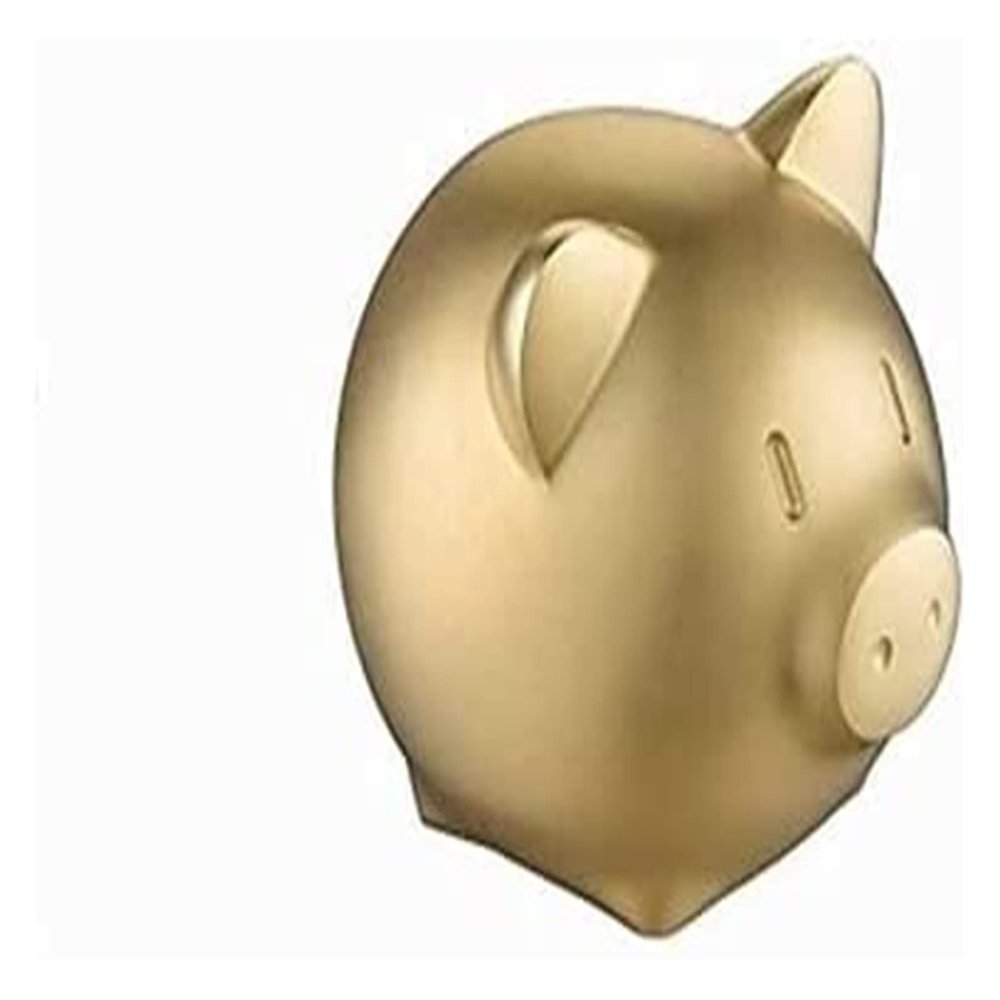 ALDEPO Sculpture Tabletop Gold Pig Statue Brass Feng Shui Pig Sculpture Souvenir Miniature Modern Lucky Animal Figurine Mini Decoration Art Gift