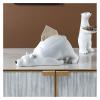 ALDEPO Sculpture Tabletop Decor Accents Figurine Ornaments,Polar Bear Statue Tissue Box Decoration Dining Table Drawer Decor view 2