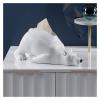 ALDEPO Sculpture Tabletop Decor Accents Figurine Ornaments,Polar Bear Statue Tissue Box Decoration Dining Table Drawer Decor view 4