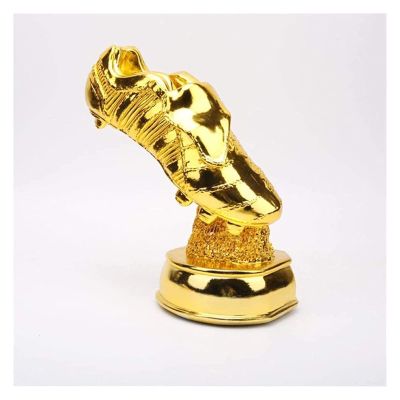 ALDEPO Sculpture Tabletop Figurines Statues Wall Resin Statuette Electroplating Football Gold Trophy Crafts Happy Life