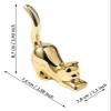 ALDEPO Sculpture Tabletop Figurines Statues Animal Figurine Ceramic Statues, Nordic Style Desktop Ornament Art Accessories Party Gift Plating Balloon (Size : Katze liegend) view 2