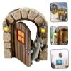 ALDEPO Sculpture Tabletop Family Art Figurines Resin Dinosaur Garden Meditated Dragon Wall Mounted Art Statue Wall Decor view 3