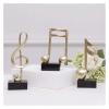 ALDEPO Sculpture Tabletop Sculptures Outdoor Decor Garden,3 Pcs Modern Mini Musical Note Model Figure Resin Craft Desktop Piano Ornament Decor view 2