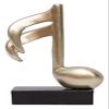 ALDEPO Sculpture Tabletop Sculptures Outdoor Decor Garden,3 Pcs Modern Mini Musical Note Model Figure Resin Craft Desktop Piano Ornament Decor view 4