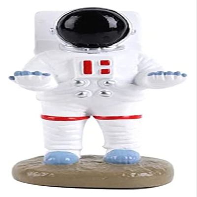 ALDEPO Sculpture Tabletop Desk Decoration Sculpture,Spaceman Eyeglass Display Stand Cute Astronaut Statue Desktop Spectacle Holder Decoration