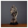 ALDEPO Sculpture Tabletop Unique Statue Sculpture Statues Decor Modern Ornaments,European Animal Wolf Head Statue Decoration Entrance Office Decoration Crafts view 2