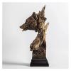 ALDEPO Sculpture Tabletop Unique Statue Sculpture Statues Decor Modern Ornaments,European Animal Wolf Head Statue Decoration Entrance Office Decoration Crafts view 3