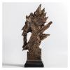 ALDEPO Sculpture Tabletop Unique Statue Sculpture Statues Decor Modern Ornaments,European Animal Wolf Head Statue Decoration Entrance Office Decoration Crafts view 4