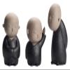 ALDEPO Sculpture Tabletop 3 Pcs Buddha Statues Small Monk Club geomantic Decoration Figurines Decor Small Monk Sculpture Craft Ornament view 1
