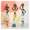 ALDEPO Sculpture Tabletop Sculptures Outdoor Decor Garden,3Pcs Retro Vase African Woman Statue Exotic Resin Culture Figurines Craft Ornaments view 4