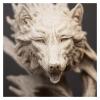 ALDEPO Resin Wolf Head Abstract Sculpture Statue Office Desk Decor Birthday Gift Decoration view 4