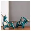 ALDEPO Sculpture Tabletop Sculptures Outdoor Decor Garden,1Pair Modern Decorative Wall Street Bull Statue Furnishing Desktop Decoration Crafts view 2