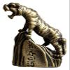ALDEPO Sculpture Tabletop Family Ornament Brass Zodiac Tiger Statue Animal Figurines Statuette Tea Pet Crafts Gift Decor Indoor Living Room Bedroom Study Office Desk Ornament Garden view 1