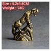 ALDEPO Sculpture Tabletop Family Ornament Brass Zodiac Tiger Statue Animal Figurines Statuette Tea Pet Crafts Gift Decor Indoor Living Room Bedroom Study Office Desk Ornament Garden view 2