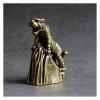 ALDEPO Sculpture Tabletop Family Ornament Brass Zodiac Tiger Statue Animal Figurines Statuette Tea Pet Crafts Gift Decor Indoor Living Room Bedroom Study Office Desk Ornament Garden view 4