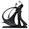 ALDEPO Sculpture Tabletop Decor Romantic Couple Dancing Sculpture, Dancing Couple Statue, Dancing Couple Resin Desktop Bedroom Ballroom Dancers Ballet Ornament view 1