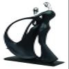 ALDEPO Sculpture Tabletop Decor Romantic Couple Dancing Sculpture, Dancing Couple Statue, Dancing Couple Resin Desktop Bedroom Ballroom Dancers Ballet Ornament view 3