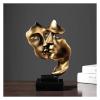 ALDEPO Sculpture Tabletop Decor Creative Sculptures, Silence is A Golden Couple Thinker Resin Figurine Statue Decor, Entrance, Home, Office Study view 4