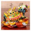 ALDEPO Sculpture Tabletop Fengshui Feng Shui Wealth Prosperity Dragon Turtle Statue Ceramic Crafts Collectibles Office Tabletop Charm Good Lucky Gifts Feng Shui Decor view 3