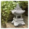 ALDEPO Sculpture Tabletop Figurine Statue Decor Ornament,Outdoor Courtyard Decor Statue Stone Lamp Garden Villa Zen Landscape Ornaments view 3
