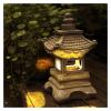 ALDEPO Sculpture Tabletop Figurine Statue Decor Ornament,Outdoor Courtyard Decor Statue Stone Lamp Garden Villa Zen Landscape Ornaments view 4