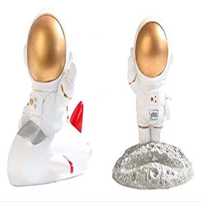 ALDEPO Sculpture Tabletop Desk Decorations Statue,Cartoon Cute Space Astronaut Model Resin Crafts Desk Figurine Office Table Decor